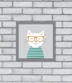 Quadro Hipster Kitty - comprar online