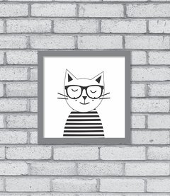 Imagem do Quadro Hipster Kitty
