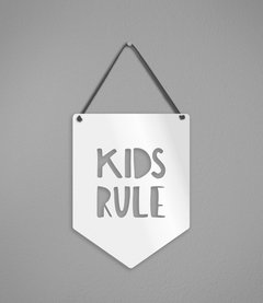 Imagem do Plaquinha Kids Rule em Acrílico