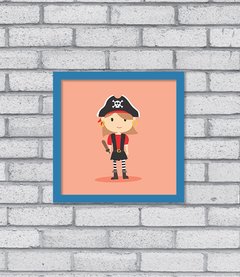 Quadro Pirata Menina