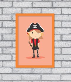 Quadro Pirata Menina - comprar online