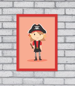 Quadro Pirata Menina - comprar online