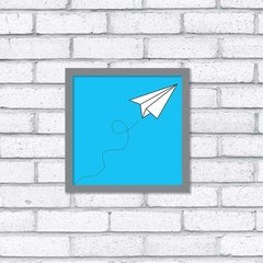 Quadro Aviãozinho de Papel - Pendurama Quadros e Artigos de Decoração