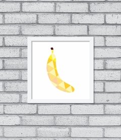 Imagem do Quadro Banana Geométrica