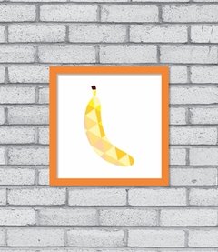 Imagem do Quadro Banana Geométrica