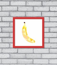 Quadro Banana Geométrica - Pendurama Quadros e Artigos de Decoração