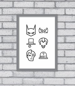 Quadro Bat Icons