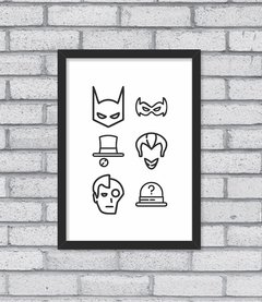 Quadro Bat Icons