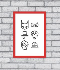 Quadro Bat Icons