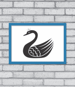 Quadro Cisne - Pendurama Quadros e Artigos de Decoração