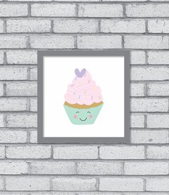 Quadro Cupcake - Pendurama Quadros e Artigos de Decoração