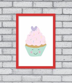 Quadro Cupcake - Pendurama Quadros e Artigos de Decoração