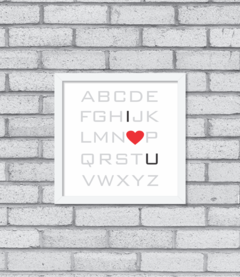 Quadro I Love You - Pendurama Quadros e Artigos de Decoração