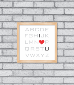 Quadro I Love You - loja online