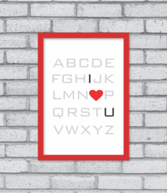 Quadro I Love You - comprar online