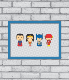 Quadro Cute Liga da Justiça - comprar online