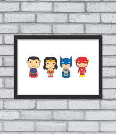 Quadro Cute Liga da Justiça