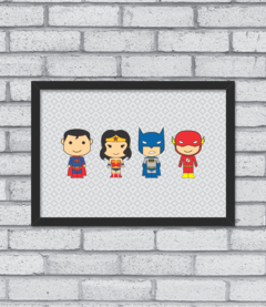 Quadro Cute Liga da Justiça