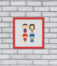 Quadro Cute Liga da Justiça