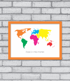 Quadro Meu Mundo - Pendurama Quadros e Artigos de Decoração