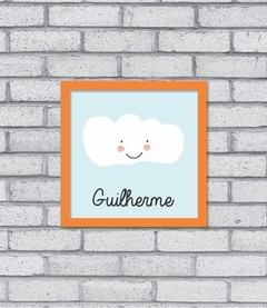 Quadro Nome Nuvem (menino) - Pendurama Quadros e Artigos de Decoração