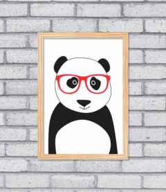 Quadro Hipster Panda