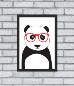 Quadro Hipster Panda - Pendurama Quadros e Artigos de Decoração