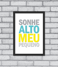 Imagem do Quadro Sonhe Alto (menino)