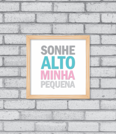 Quadro Sonhe Alto (menina) - comprar online