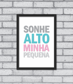 Quadro Sonhe Alto (menina) - loja online