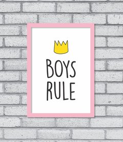 Quadro Boys Rule - comprar online