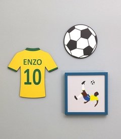 Placa Bola de Futebol - comprar online