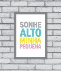 Quadro Sonhe Alto (menina) - comprar online