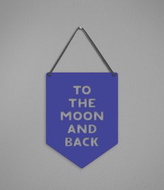 Plaquinha To The Moon em Acrílico - loja online