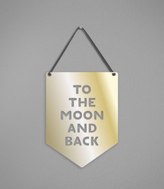 Plaquinha To The Moon em Acrílico - comprar online