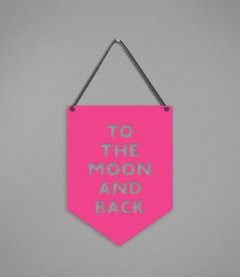 Plaquinha To The Moon em Acrílico - comprar online