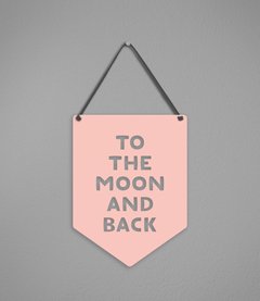 Plaquinha To The Moon em Acrílico na internet