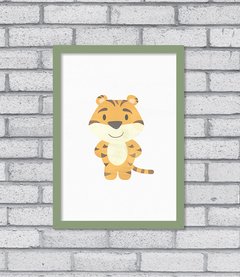 Quadro Tigre Aqua - Pendurama Quadros e Artigos de Decoração