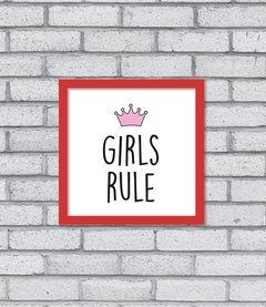 Quadro Girls Rule - comprar online