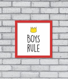 Quadro Boys Rule - comprar online