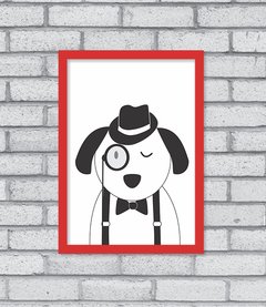 Quadro Hipster Puppy - Pendurama Quadros e Artigos de Decoração