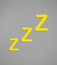 Letrinhas "zzZ" - Pendurama Quadros e Artigos de Decoração