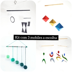 Kit Com 3 Mobiles Montessorianos à Escolha