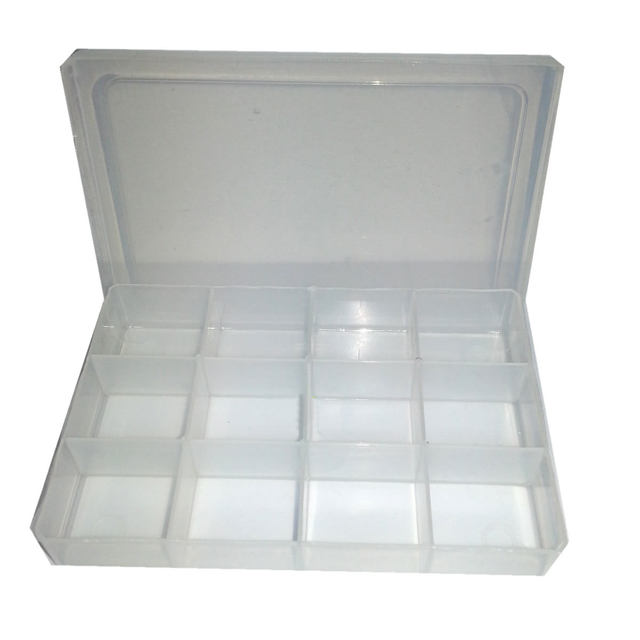 Organizador Plastico 12 Divisiones 16 x 11 x 2,8 cm por Mayor