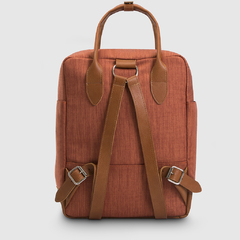 Mochila Block Chelsy Lino Ocre