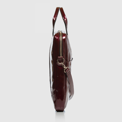 Document Briefcase Charol Bordeaux - tienda online