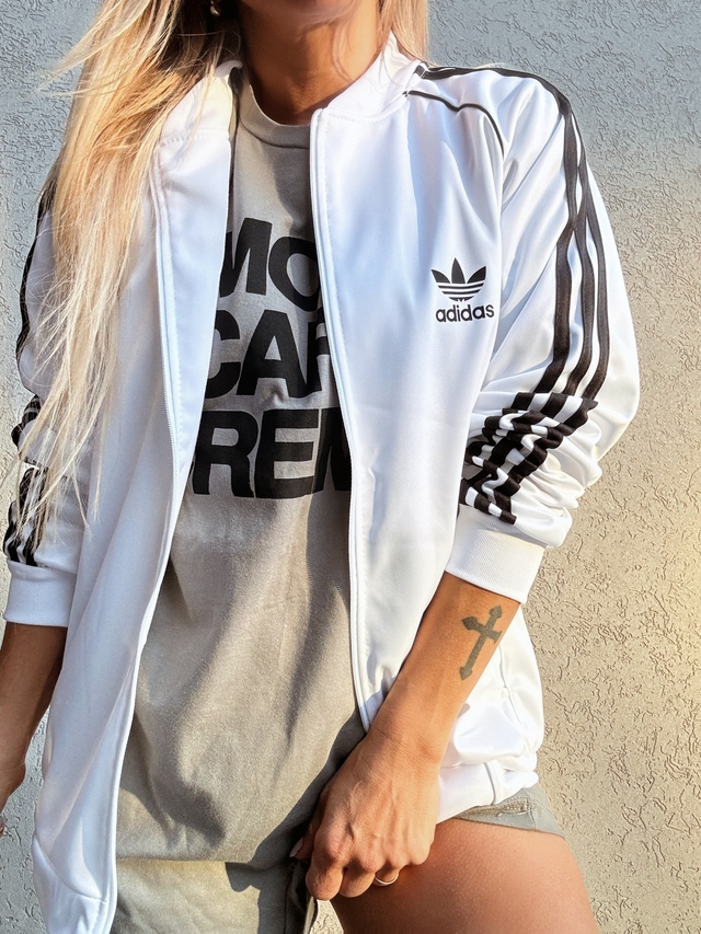 Campera Adidas blanca
