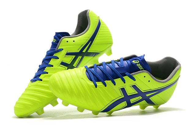 Chuteira Asics Ds Light 3 FG Campo AMARELO+AZUL Original