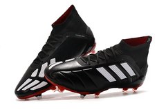 Chuteira Adidas Predator Mania 19.1 Preto e Branco Campo Profissional