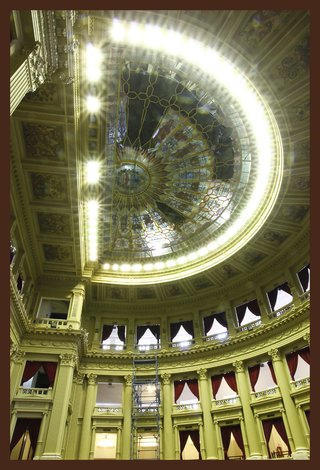 Daniel Kiblisky. Cúpula sala de diputados, 130 x 90 cm